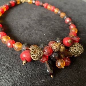 2 for $15 // Stunning beaded statement necklace, handmade + fair trade, …